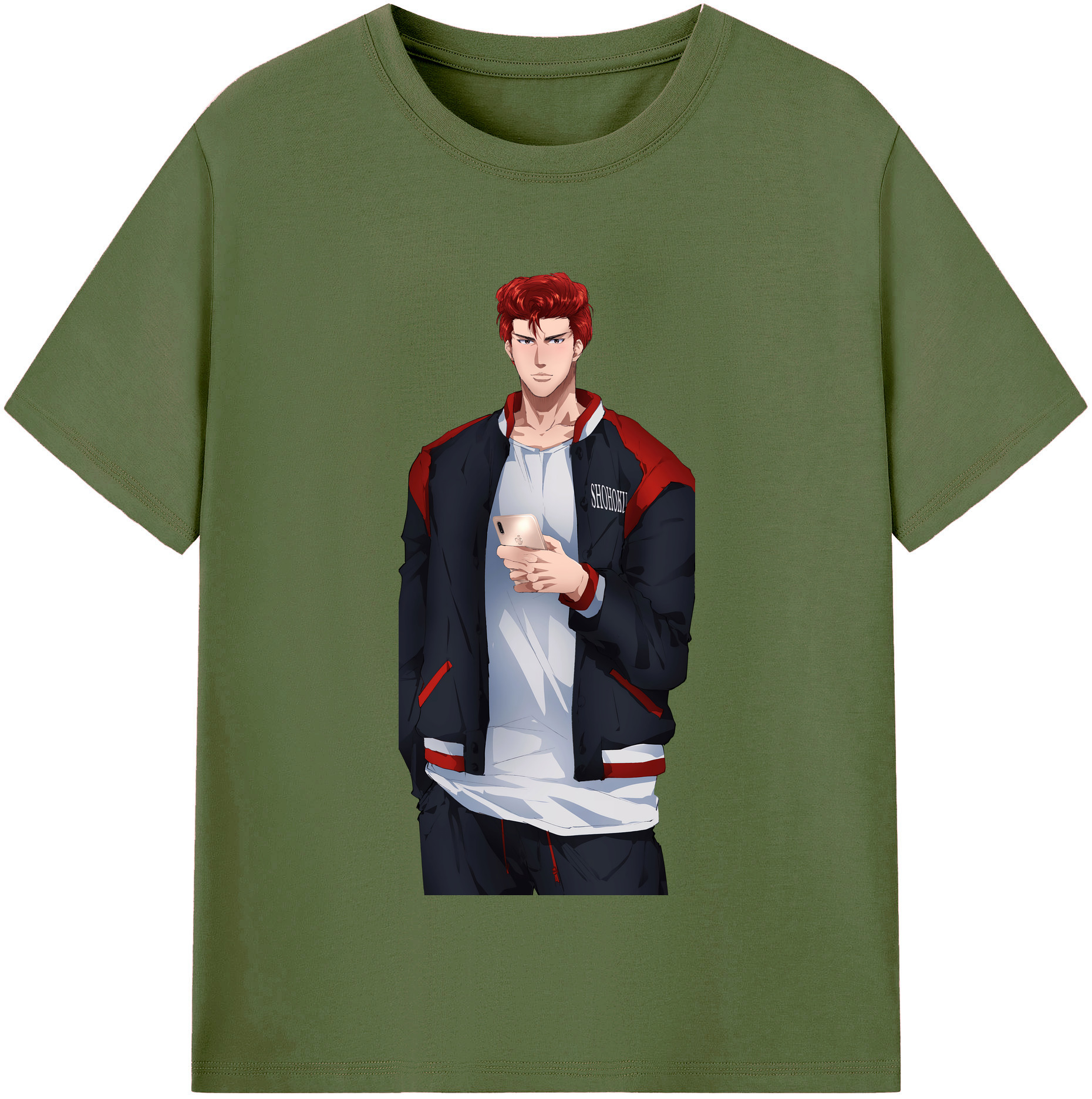 SLAM DUNK／スラムダンク 綿100％半袖Tシャツ（フロントプリント）